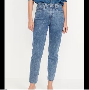 Old Navy OG Embellished Straight Jeans Size 4
